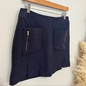 Navy Blue Zara Mini Skirt